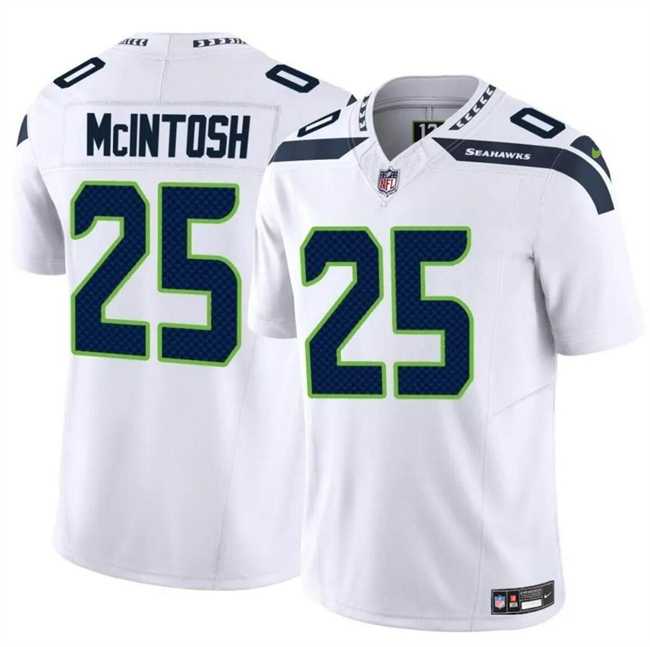 Men & Women & Youth Seattle Seahawks #25 Kenny McIntosh White 2024 F.U.S.E Vapor Limited Football Stitched Jersey